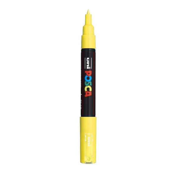 Posca P-1M Water Based Fine Tip Marker - Yellow - sprayplanet