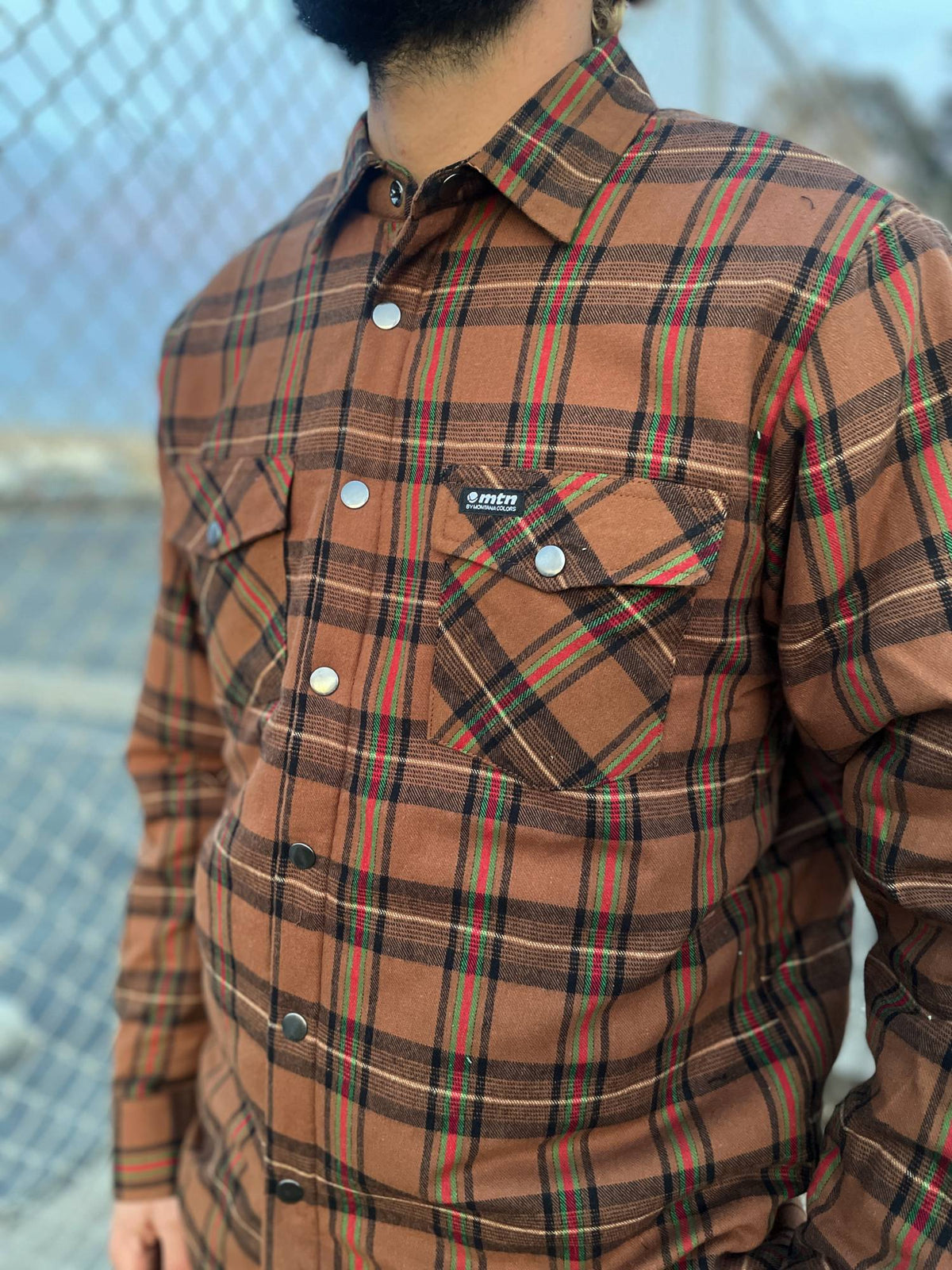 MTN Quilted Flannel - Light Brown