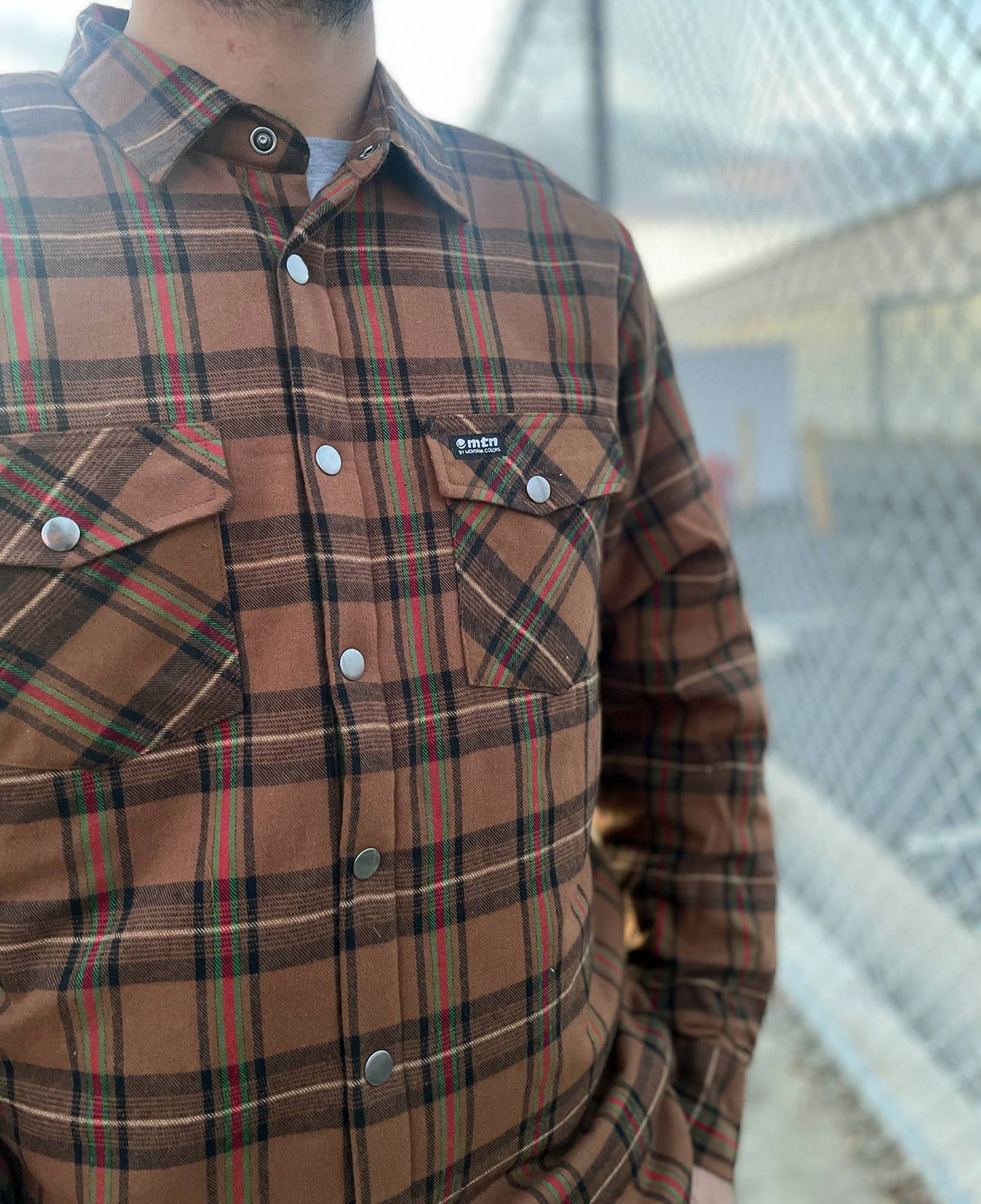 MTN Quilted Flannel - Light Brown